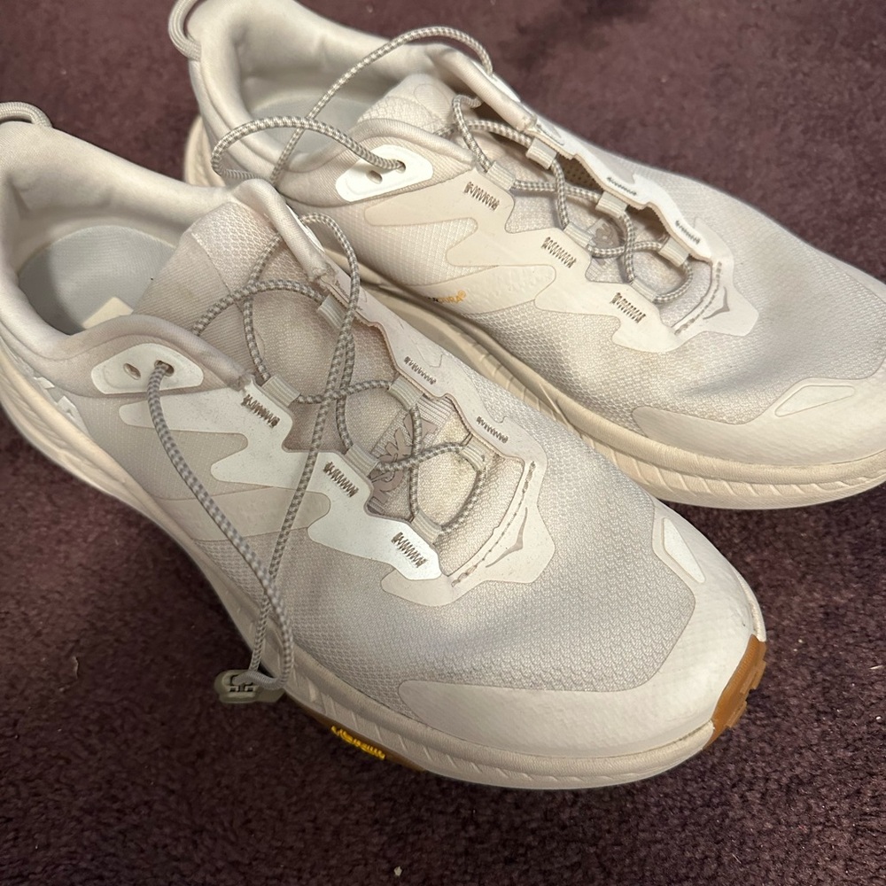 Hoka White Athletic Sneakers